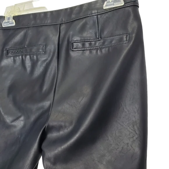 BlankNYC The Bond Black Vegan Leather / Faux Leather Skinny Pants Size 25 - Picture 9 of 15